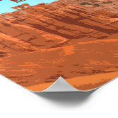 ブライスキャニオンナショナルパークユタヴィンテージ ポスター (角)