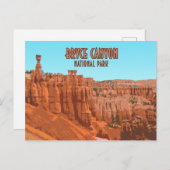 ブライスキャニオンナショナルパークユタヴィンテージ ポストカード (正面/裏面)