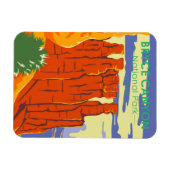 ブライスキャニオンナショナルパークユタヴィンテージ マグネット (横)