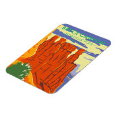 ブライスキャニオンナショナルパークユタヴィンテージ マグネット (左側)