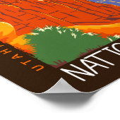 ブライスキャニオンナショナルパークユタ動揺してー ポスター (角)