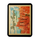 ブライスキャニオンナショナルパークヴィンテージトラベル マグネット (縦)