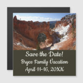 ブライスキャニオンナチュラルブリッジ雪景色の写真 (正面/裏面)