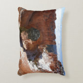 ブライスキャニオンナチュラルブリッジ雪景色の写真 アクセントクッション (正面(垂直))