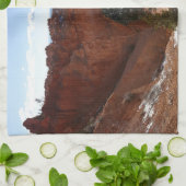 ブライスキャニオンナチュラルブリッジ雪景色の写真 キッチンタオル (折り畳み)