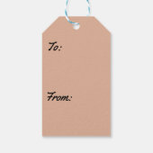 ブライスキャニオンナチュラルブリッジ雪景色の写真 ギフトタグ (裏面)