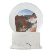 ブライスキャニオンナチュラルブリッジ雪景色の写真 スノーグローブ (裏面)