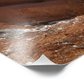 ブライスキャニオンナチュラルブリッジ雪景色の写真 フォトプリント            (角)