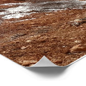 ブライスキャニオンナチュラルブリッジ雪景色の写真 ポスター (角)