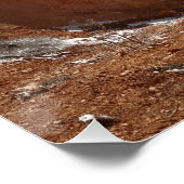 ブライスキャニオンナチュラルブリッジ雪景色の写真 ポスター (コーナー)