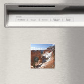 ブライスキャニオンナチュラルブリッジ雪景色の写真 マグネット (インサイチュ (食洗機))