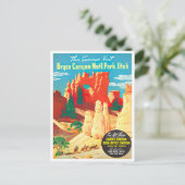 ブライスキャニオンヴィンテージ旅行はがき ポストカード (スタンド正面)