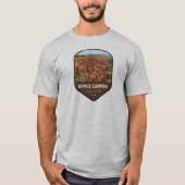 ブライスキャニオン国立公園のシールド Tシャツ (正面)