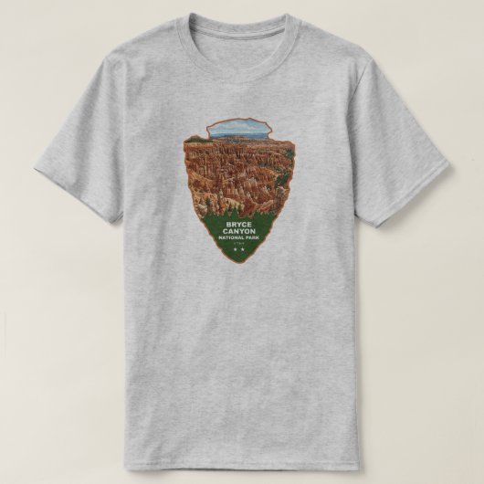 ブライスキャニオン国立公園の矢じり Tシャツ (デザイン正面)