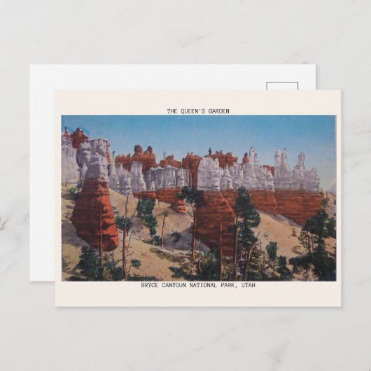 ブライスキャニオン国立公園ザクイーンズコート ポストカード (正面/裏面)