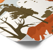 ブライスキャニオン国立公園ヴィンテージ旅行ポスター ポスター (角)