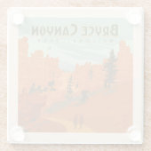 ブライスキャニオン国立公園岩盤 ガラスコースター (裏面)