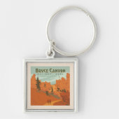 ブライスキャニオン国立公園岩盤 キーホルダー (正面)