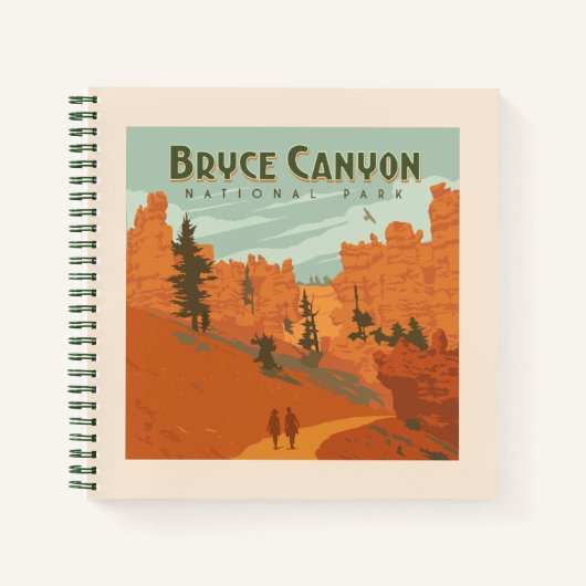 ブライスキャニオン国立公園岩盤 ノートブック (正面)