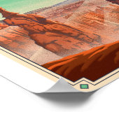 ブライスキャニオン国立公園石造アートポスター ポスター (角)