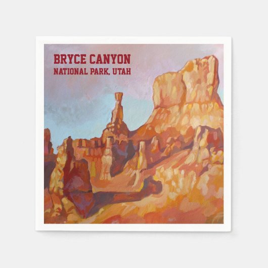 ブライスキャニオン国立公園 スタンダードカクテルナプキン (正面)