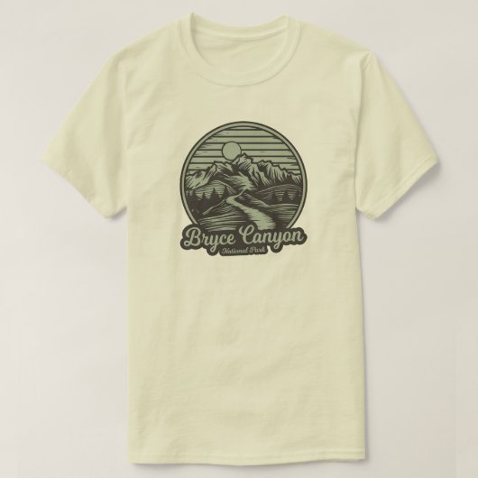 ブライスキャニオン国立公園 マウンテン トレイル Tシャツ (デザイン正面)