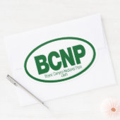 ブライスキャニオン国立公園 楕円形シール (封筒)