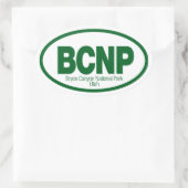 ブライスキャニオン国立公園 楕円形シール (バッグ)