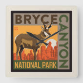 ブライスキャニオン国立公園 | Utah スクエア壁時計 (正面)
