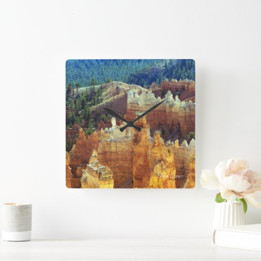 ブライスキャニオン スクエア壁時計 (ホーム)