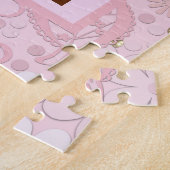 ブライスドールヴィンテージレトロフローラフレームoldish desi ジグソーパズル (側面)