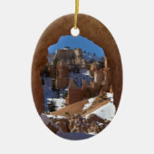 ブライス渓谷の冬 セラミックオーナメント (正面)