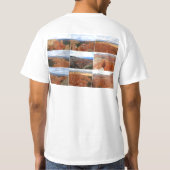 ブライス渓谷の国立公園のコラージュのワイシャツ Tシャツ (裏面)