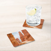 ブライス渓谷の国立公園の道 スクエアペーパーコースター (インサイチュ)