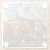 ブライス渓谷の国立公園のHoodoos ガラスコースター (裏面)