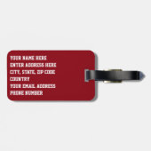 ブライス渓谷の国立公園 ラゲッジタグ (裏面横)