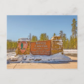 ブライス渓谷国立公園のエントランス ポストカード (正面)