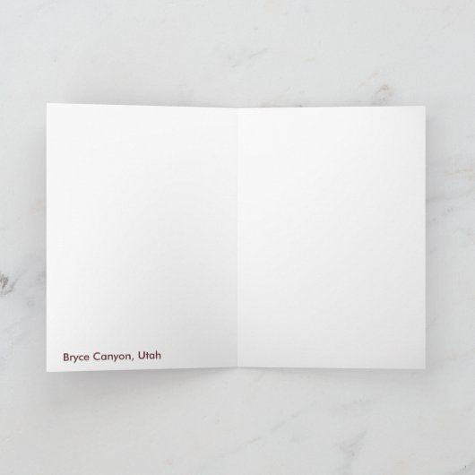 ブライス渓谷場面 カード (内部)