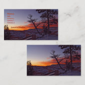 ブライス渓谷 名刺 (正面/裏面)