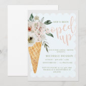 ブライズシャワーパーティで大盛り上がり！花嫁 招待状 (正面/裏面)