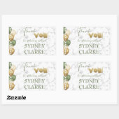 ブライズシャワー。パジャマパーティー 長方形シール (シート)