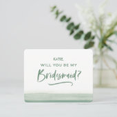 ブライズメイドプロポーザルカード Will You Be My Bridesmaid (スタンド正面)