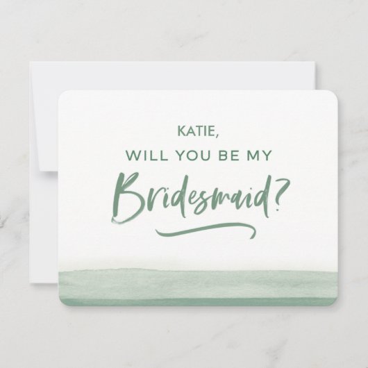 ブライズメイドプロポーザルカード Will You Be My Bridesmaid (正面)