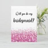 ブライズメイドプロポーザルカード Will You Be My Bridesmaid 招待状 (スタンド正面)