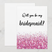 ブライズメイドプロポーザルカード Will You Be My Bridesmaid 招待状 (正面/裏面)