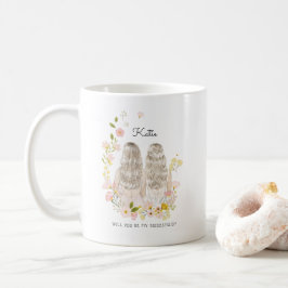 ブライズメイド/メイド・オブ・オナーへのプロポーズ コーヒーマグカップ