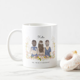 ブライズメイド/メイド・オブ・オナーへのプロポーズ コーヒーマグカップ