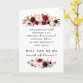 ブライズメイド 依頼 カード, 折りたたみ カード (黄色い花)