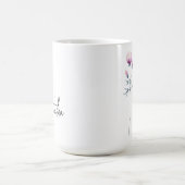 ブライズメイド | 水彩花 誕生日 お母さん 名前入り コーヒーマグカップ (中央)