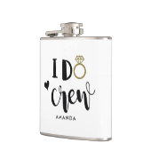 ブライズメイド I Do Crew 黒と白 フラスク (左)